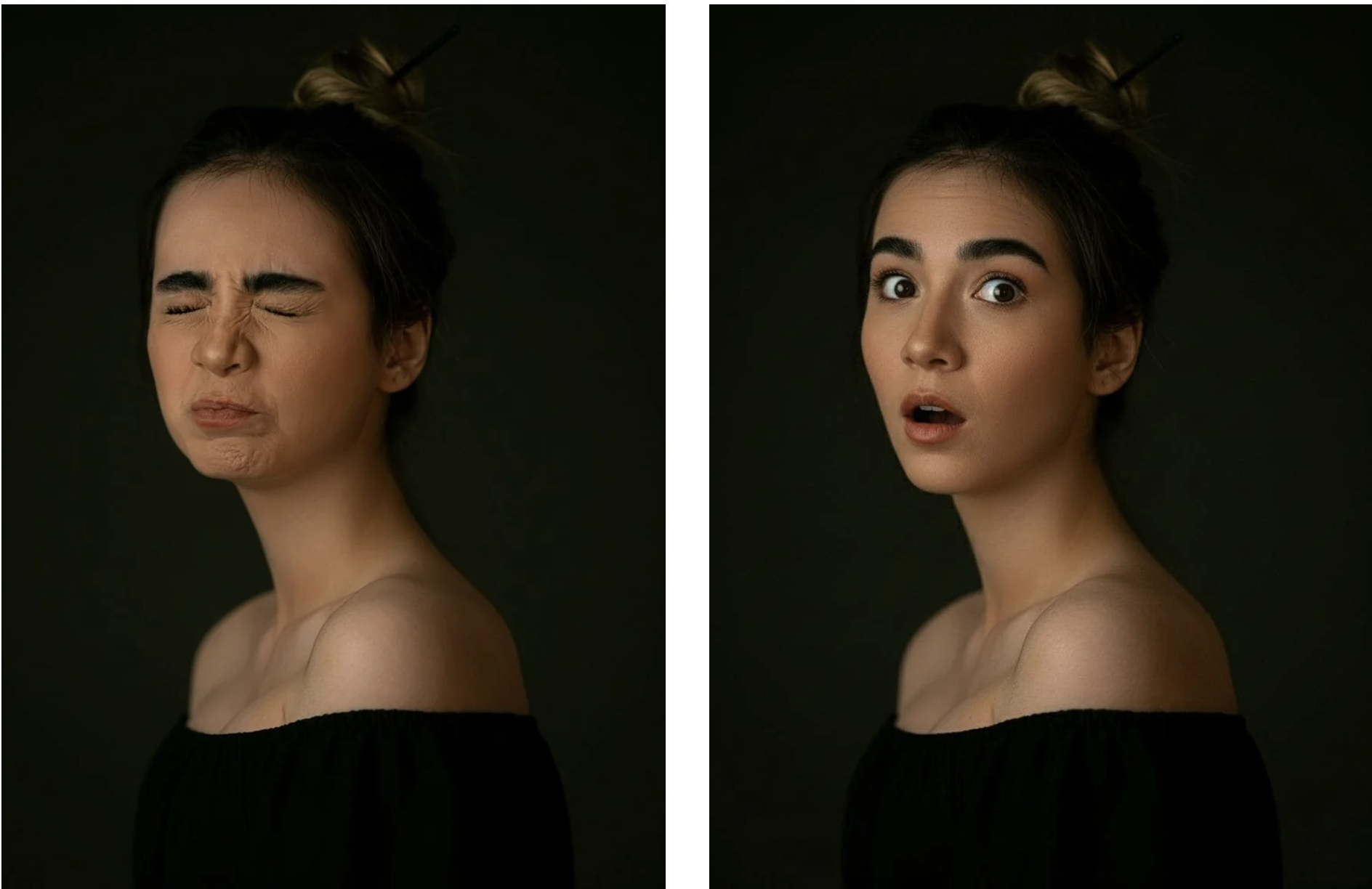 Facial expression change