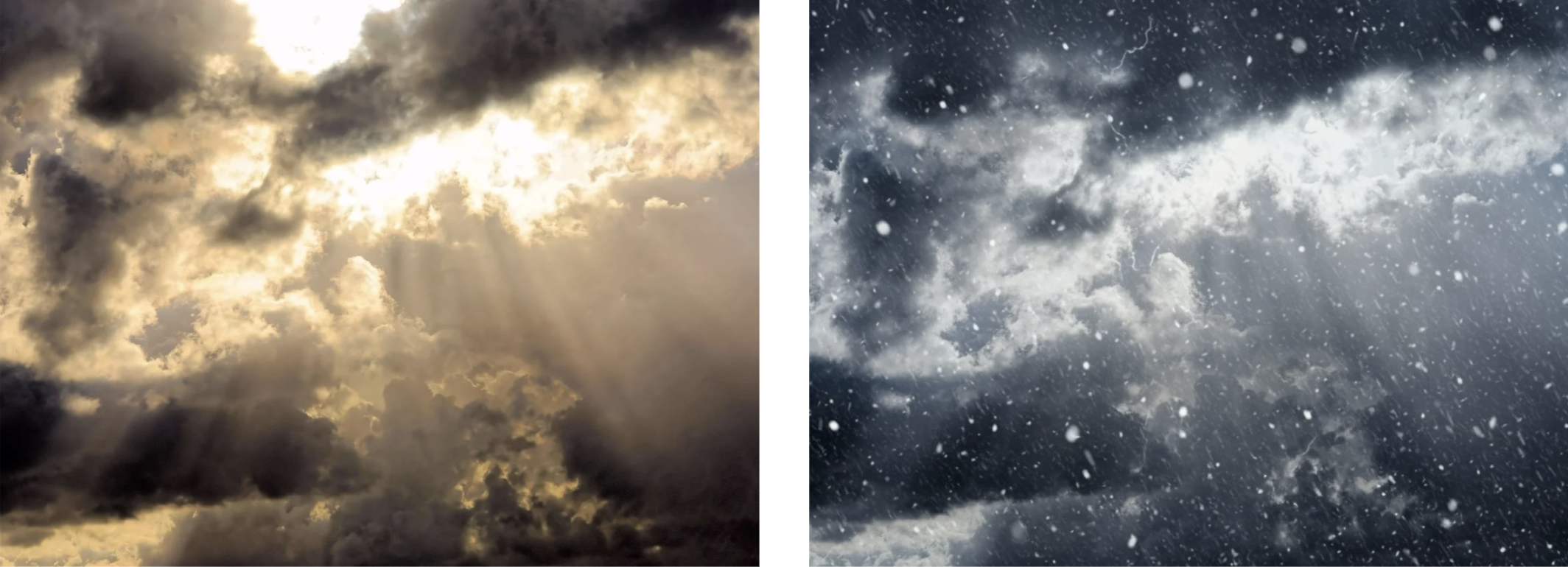 Weather change effect