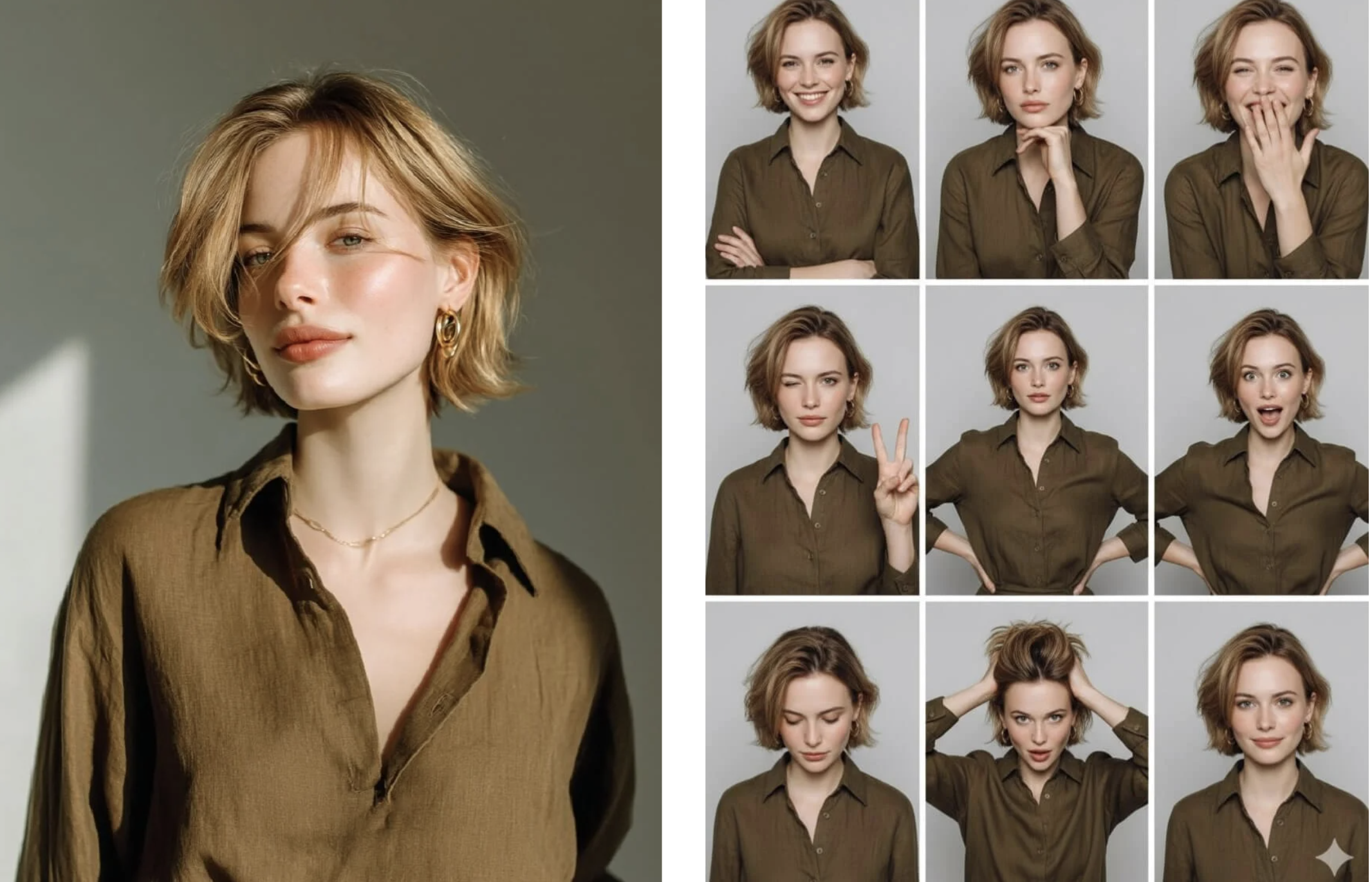 Photo strip grid