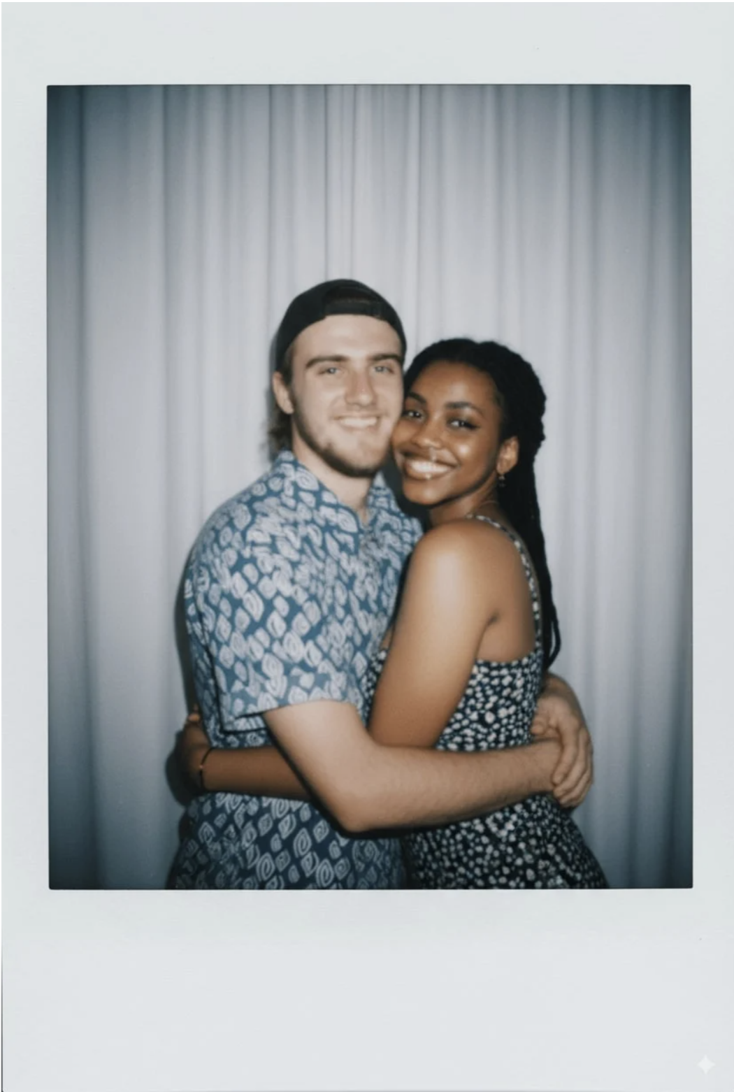 Polaroid style photo