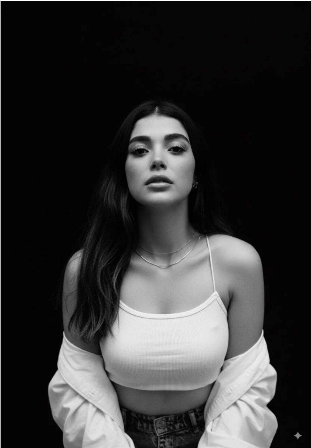 Black and white portrait