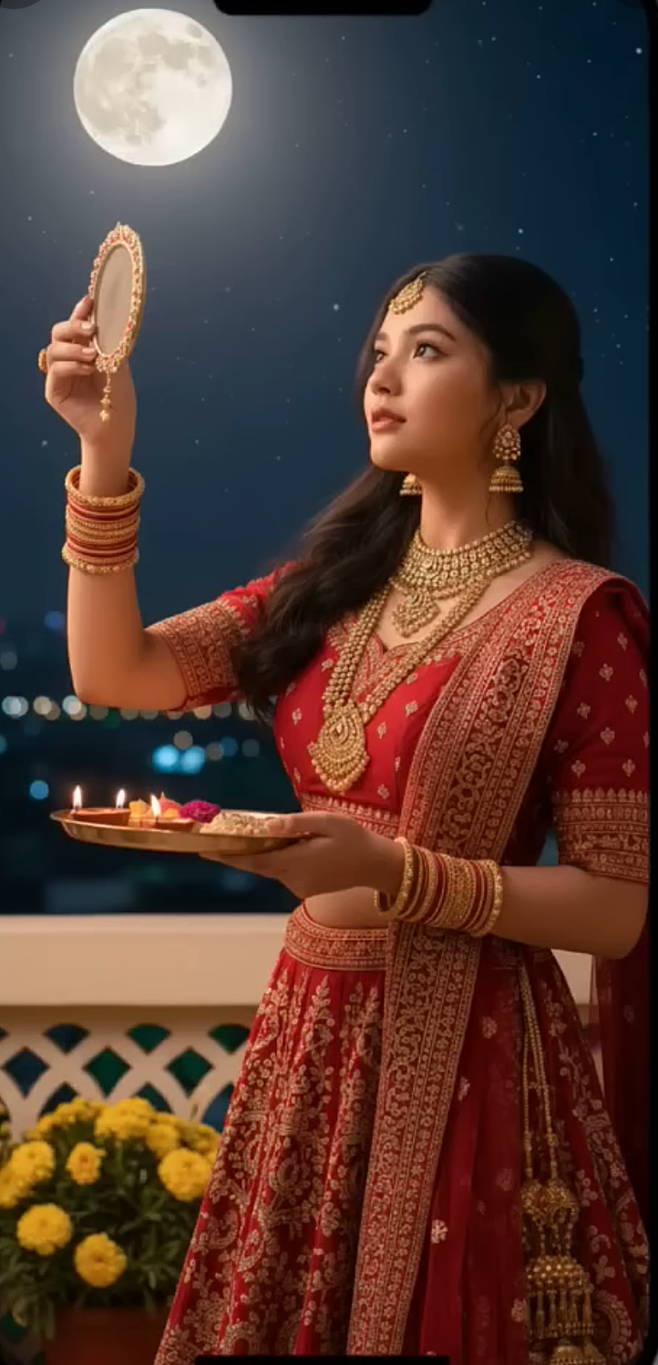 Karwa Chauth 달맞이 장면